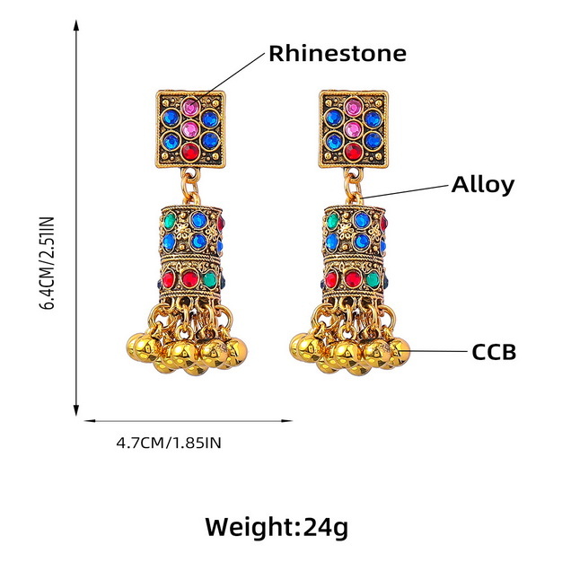 Alloy earrings 2022-5-23-158